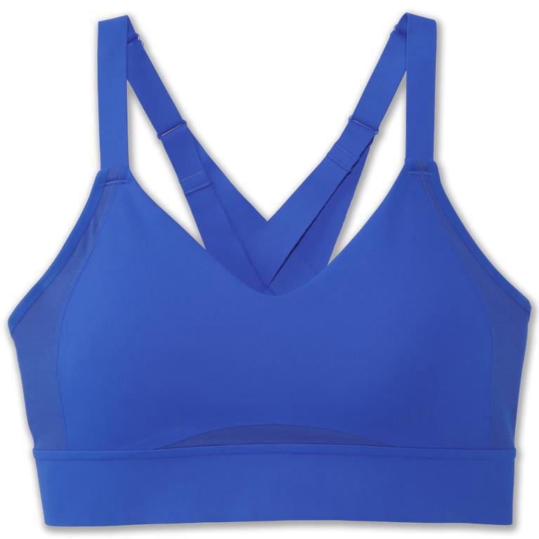 Brooks Drive Interlace Israel - Women's Running Bra - Bluetiful (97106-SBLJ)